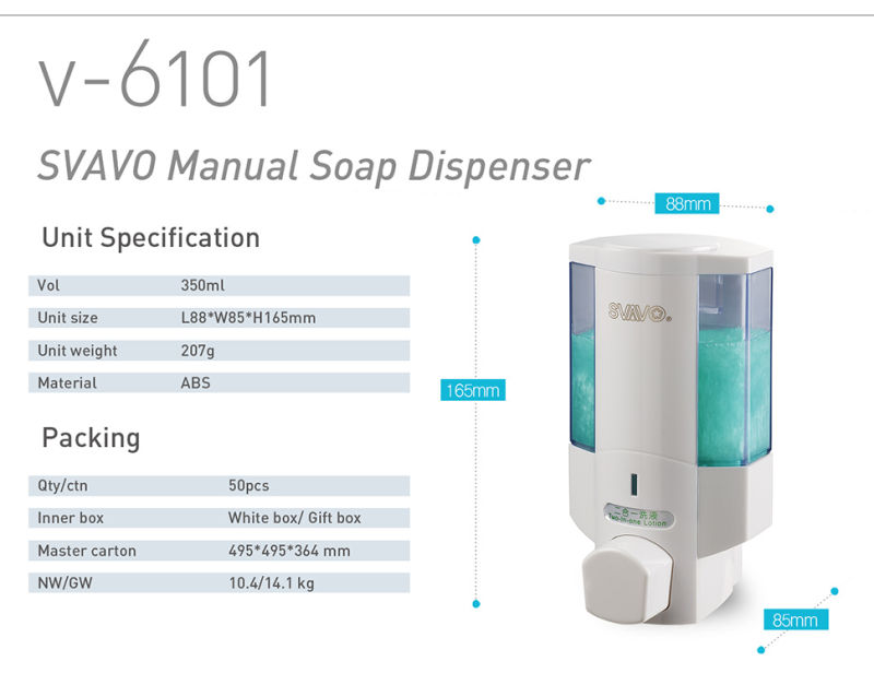 Super Quality Manual Soap Dispenser Wholesale Price Soap Dispenser V-6101