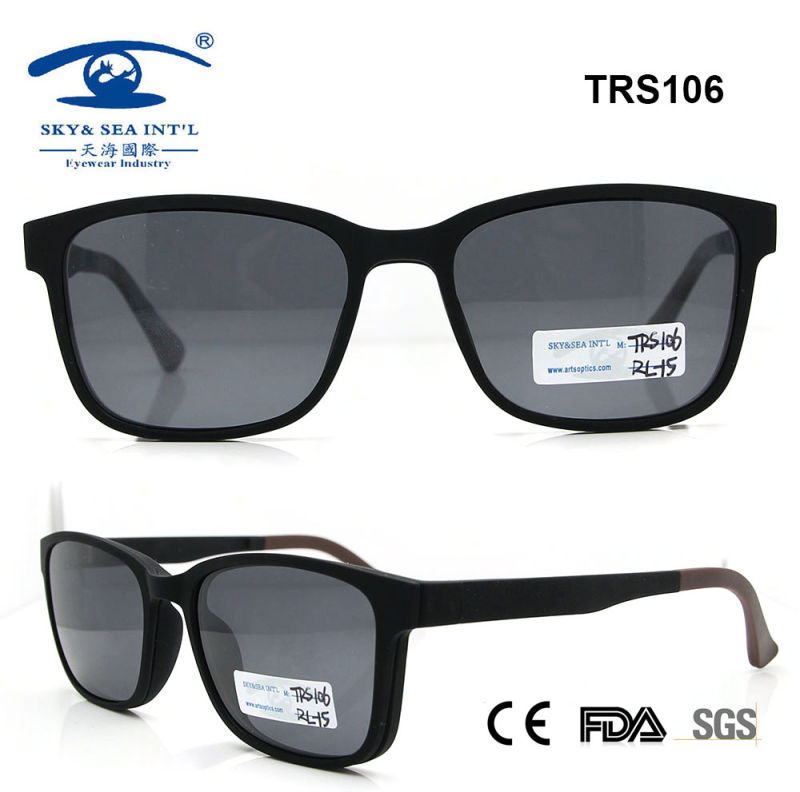 Latest High Quality Beautiful Fashion Tr90 Sunglasses (TRS106)