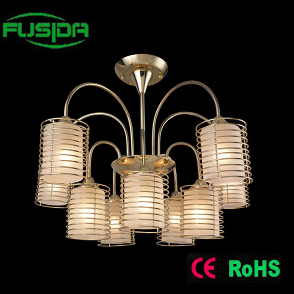 China Lighting with Iron and Glass Shade