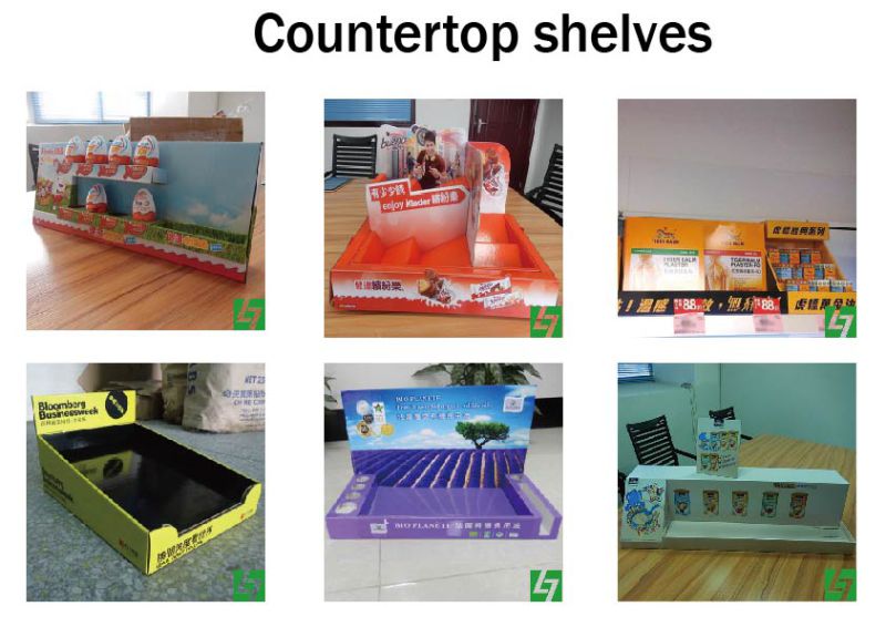 Simple Design Cardboard Countertop Display, PDQ Paper Counter Display