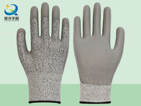 Cut Resistance PU Coated Safety Glove Level 5