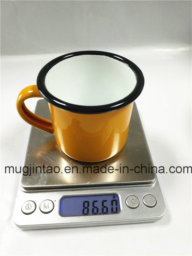 Carbon Steel Rolling Rim Enamel Mug