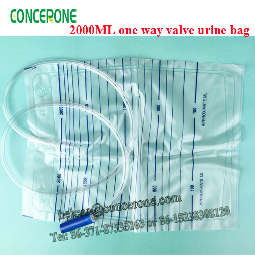 2000ml Hot Sale Disposable Urine Bag