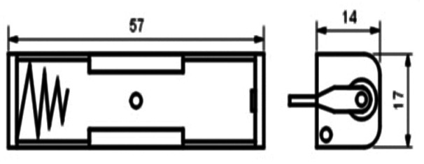 Lr44 Battery Holder Waterproof Battery Holder Battery