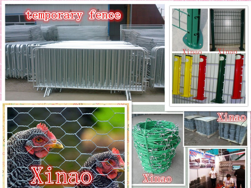 High Quality Frame Fence /Welded Wire Mesh Panel with Round Post Fence