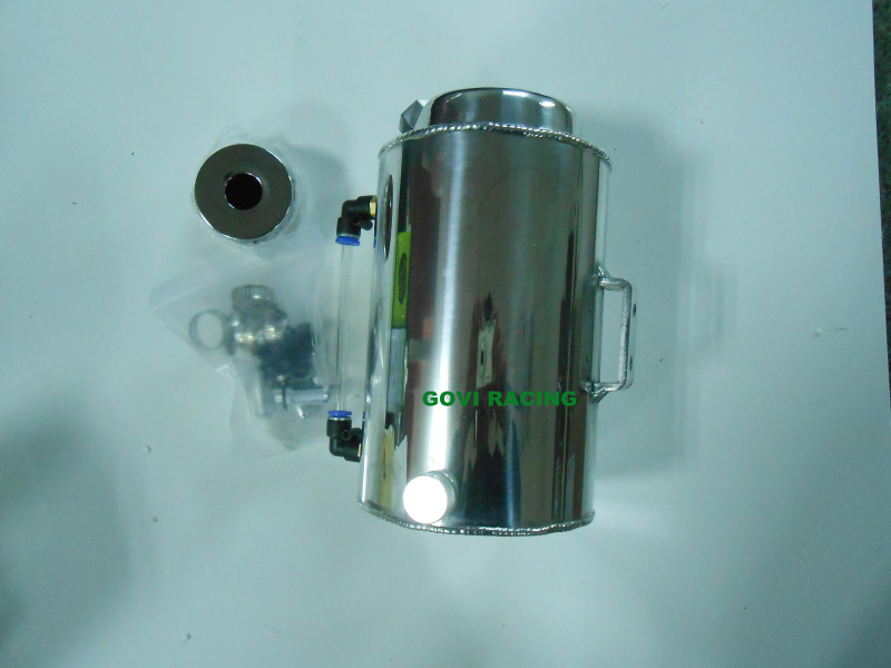 2L Aluminium Oil Catch Can Fuel Tank with Breaher Air Filter