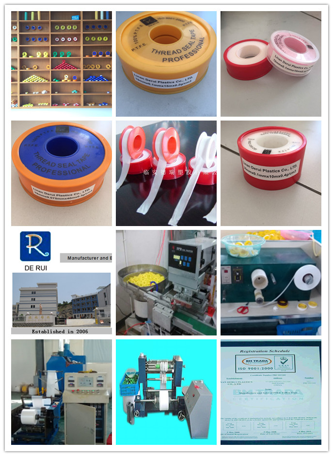 Hot Selling PTFE Seal Teflon Tape with Shrink Package