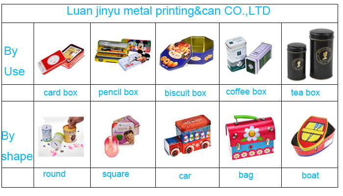 Custom Logo Metal Packaging Box with Tin Material Wholesale