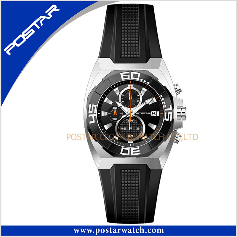 Miyota Chronograph Stainless Steel Quartz Watch Wrist Watch