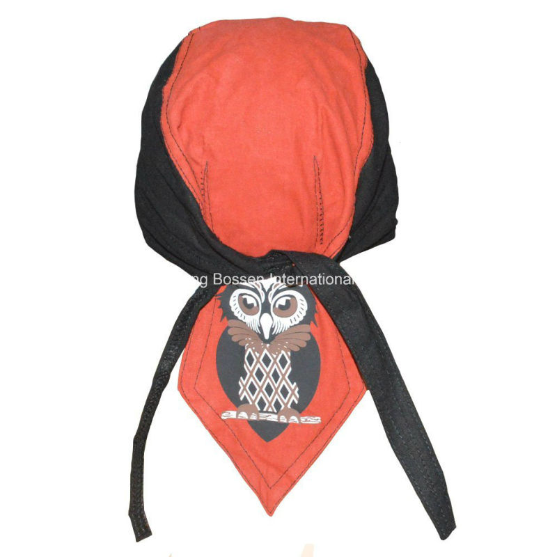 OEM Produce Customized Logo Printed Promotional Biker Snowboard Bandana Skull Caps Head Wrap