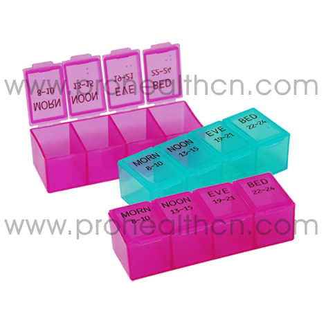 One Day 4 Compartments Pill Box (PH1249-1)