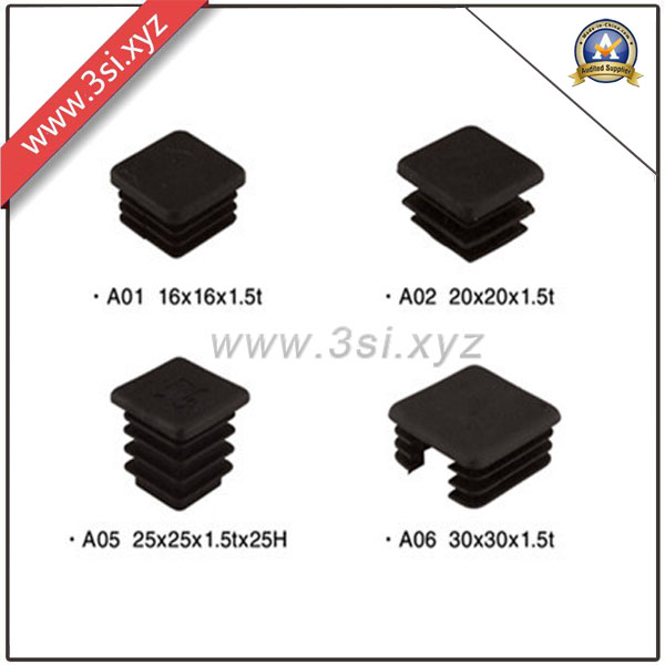 Factory Plastic Black Square Furniture Leg Plugs (YZF-H61)