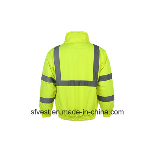 Hi-Vis Safety Padded Reflective Waterproof Safety Jacket