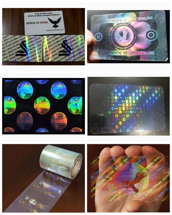 Transparent ID Card Overlay Hologram