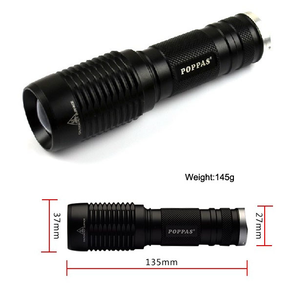 101 Military Quality Flash LED Light Rechargeable 10W 500 Lumen Aluminum Flash Torch LED Touch Light