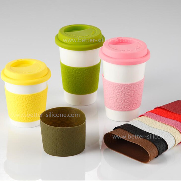 Custom Insulated Protective Silicone Coffee Travel Mugs Sleeve