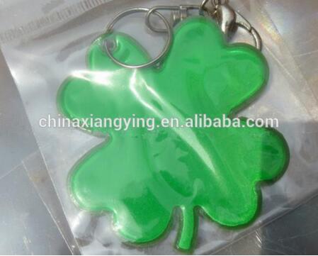 Promotion Reflective Key Chain, Soft PVC Key Chain Custom, , Four Leaf Clover Key Chain