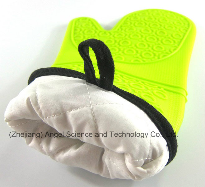 Hot Sale Longer and Thicker Silicone Kitchen Cooking Glove Sg08