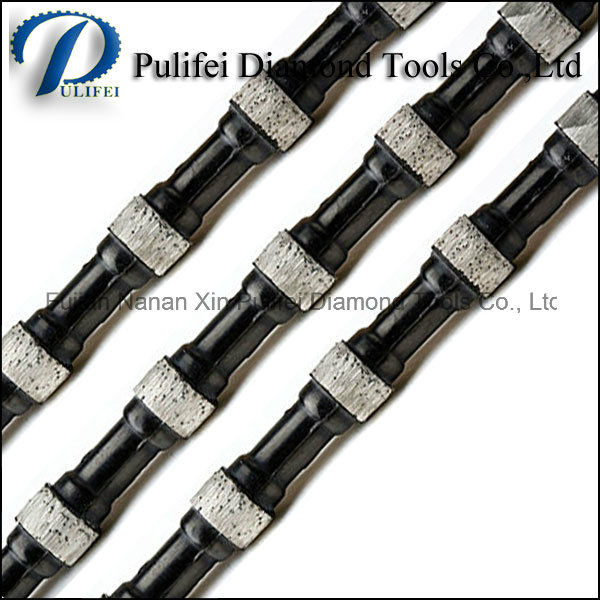 Plastic Fixed Diamond Rope Wire Saw for Granite Block Shape Profiling