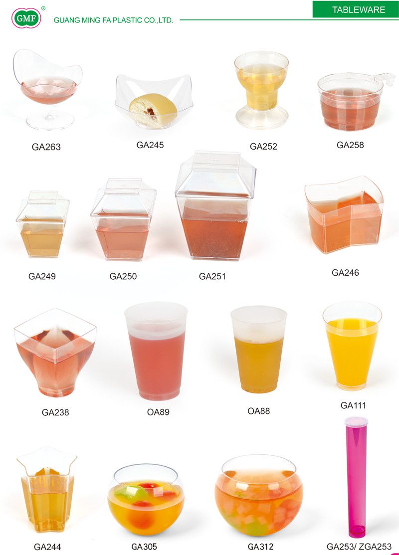 Plastic Cup Disposable Mug Cubic Cup Tableware