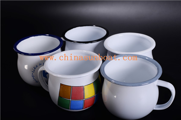 Sunboat Milk Cup/Mug Enamel Tableware /Drinkware