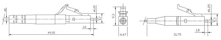 Fiber Optic Connector LC/Upc Singlemode