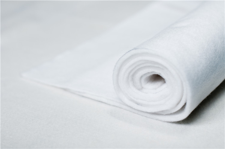 300g White Color Short Fiber Geo Textile No Woven Polyester Fabric