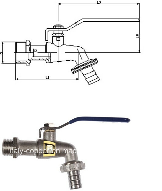 Best Selling Brass Bibcock/Water Bibcock (AV2011)