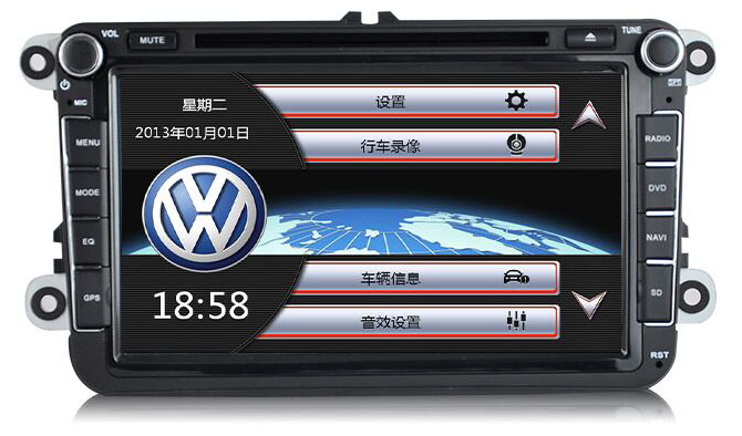 2 DIN Special for Vw Series GPS Navigation with Bluetooth/Radio