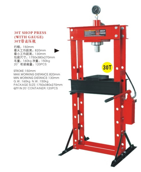 Shop Press 30 Ton with Gauge