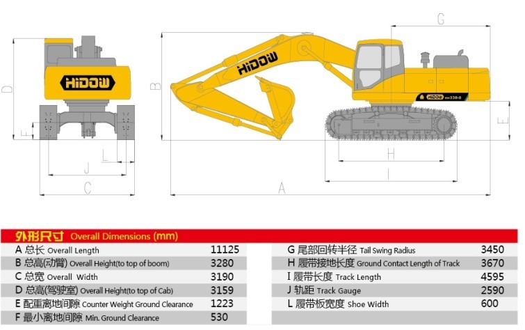 1.4m3 Hydraulic Crawler Excavator