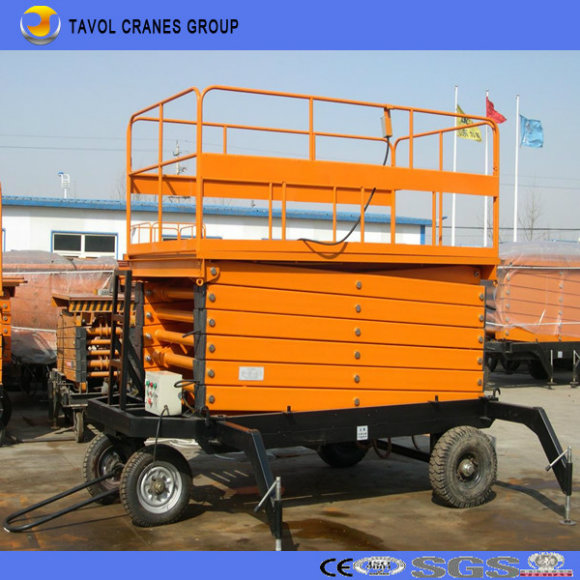 Vertical Hydraulic Mobile Scissor Lift, Aerial Work Platform