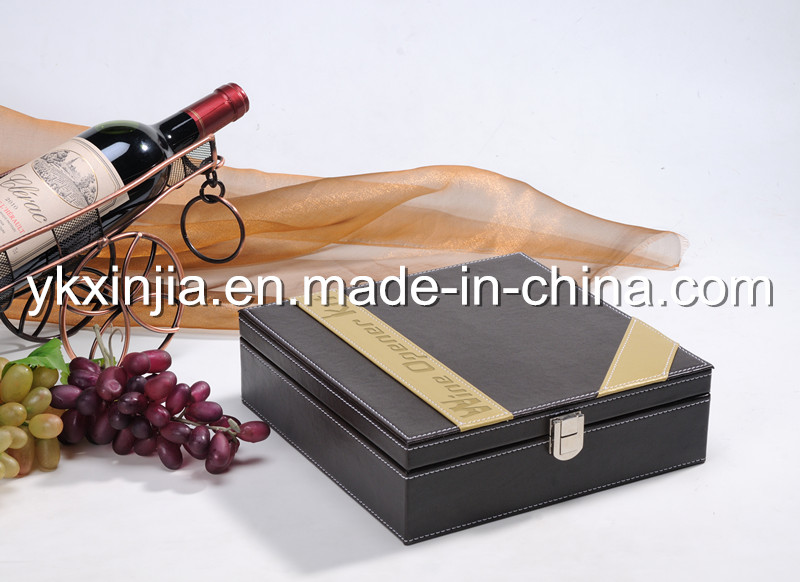 Aluminum Electric Wine Opener with Wine Pourer, Wine Box