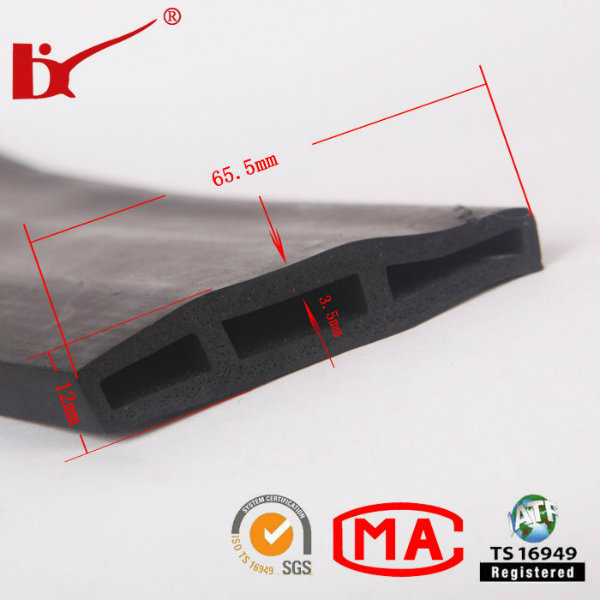 Customized Flat Extruded Rubber Strips for Door and Window