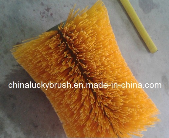 PP Material Yellow Irregular Road Sweeper Brush (YY-038)