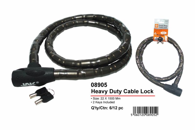 Cable Lock, Motorcycle Lock, Bicycle Lock (AL-08905)