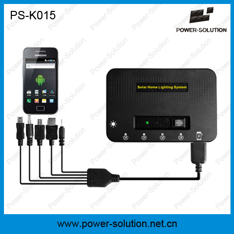 8W Solar Energy Home Lighting Kit with 4PCS LED and Mobile Phone Charging for Zimbabwe