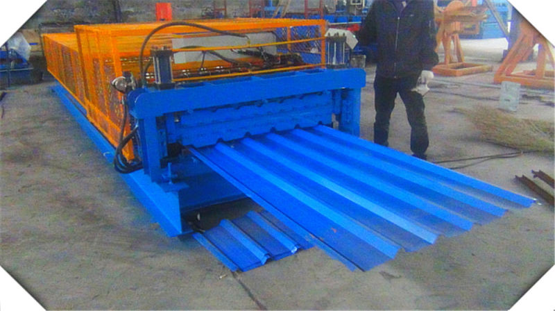 840 900 Double Layer Colored Steel Roof Tile Roll Forming Machine