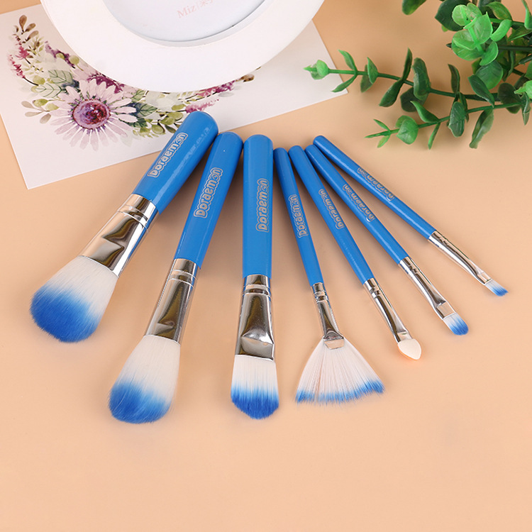 7 PCS Cute Doraemon Makeup Brush