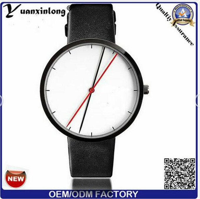 Yxl-545 Fashion Leather Strap Wholesale Watches for Men, Luxury Japan Movt Quartz Watch Stainless Steel Back Leather Watches