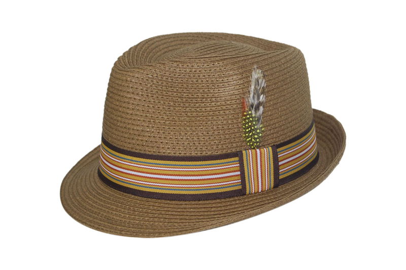 New Design Fedora Cowboy Straw Hat with Middle Belt (FS0003)