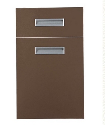 Cabinet Door Designs with Handles and PVC Edge Banding (customized)