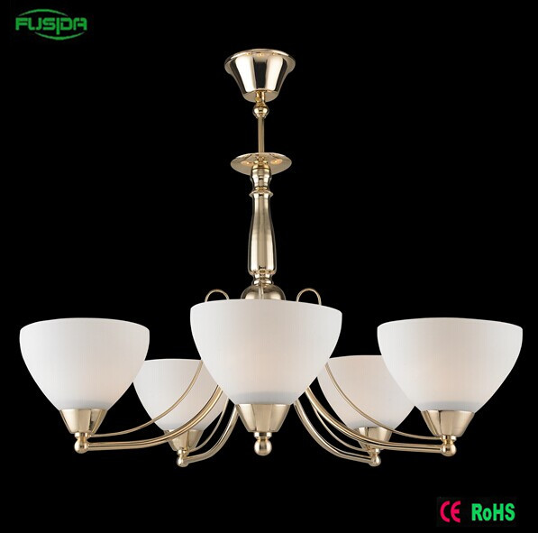 European Iron Glass Chnadelier Pendant Lighting for Home