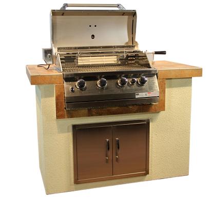 Luxury BBQ Island! ! 304 Stainless Steel Bulit in Gas BBQ Grill with Pizza Oven, Drawer, Sink