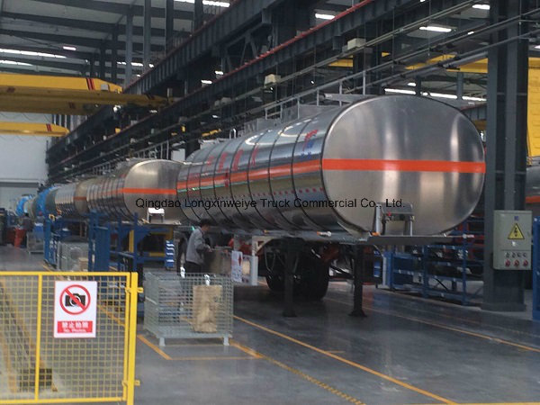 Hot Aluminium Material 42000L Oil Tank Semi Trailer