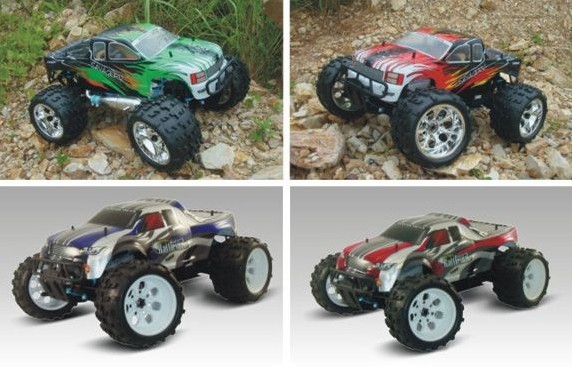 1: 8 Scale 2.4G 4WD Gas RC Car with 12cxp