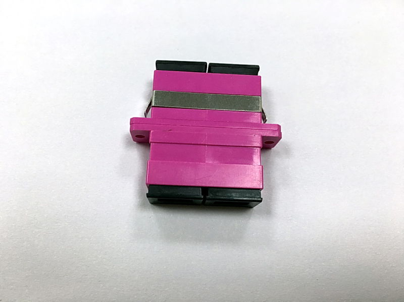 Sc Om4 Simplex Magenta Housing Fiber Optic Adapter