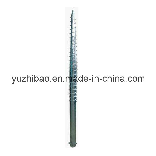 HDG or Powder Coated Steel Ground Screw Anchor for Building,