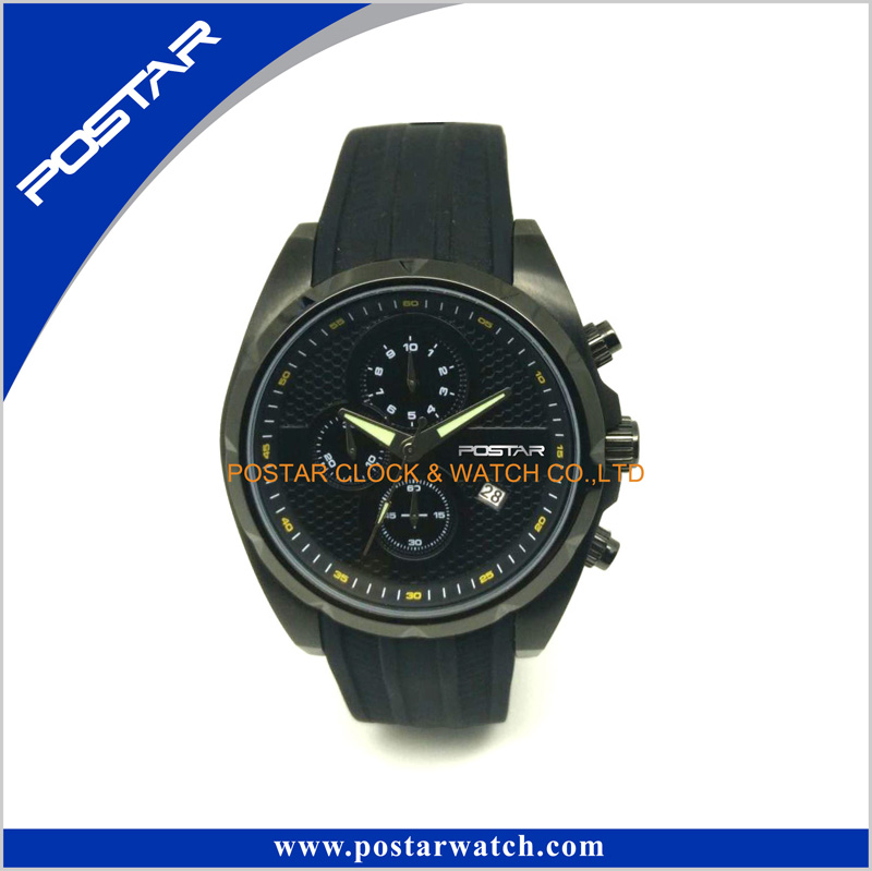 Personalized Mans Watch 2016 Classic Watches in Black Customer Logo Available