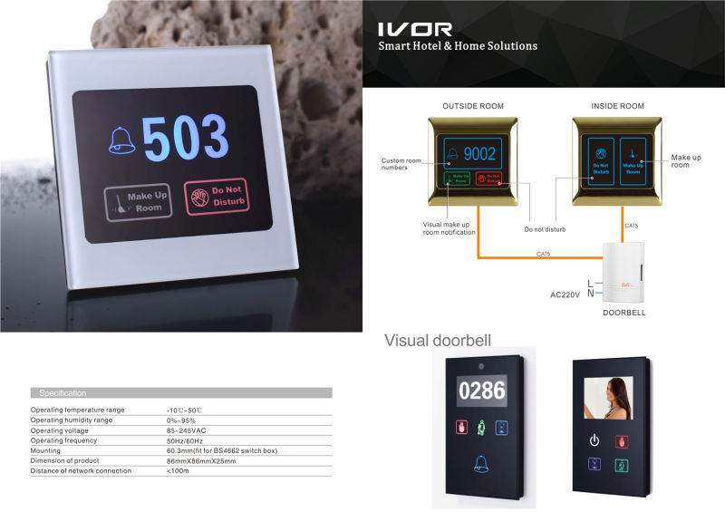 Hotel Doorbell System Outdoor Panel (IV-dB-A3-R-DSC)